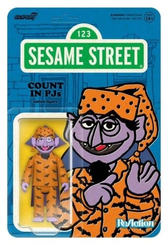 Sesamstraße ReAction Actionfigur Wave 06 Count Von Count (PJs) 10 cm