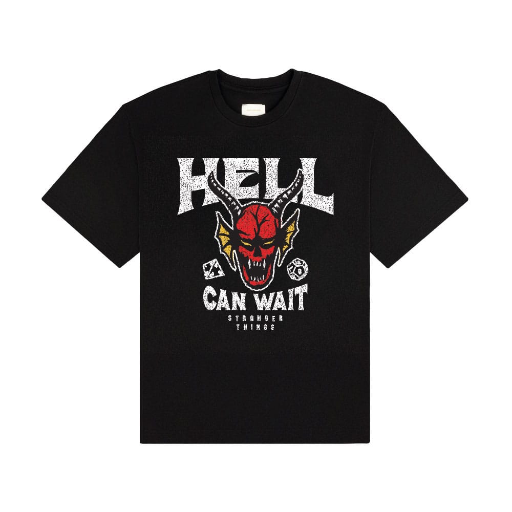 Stranger Things T-Shirt Hell Can Wait (black) Größe L