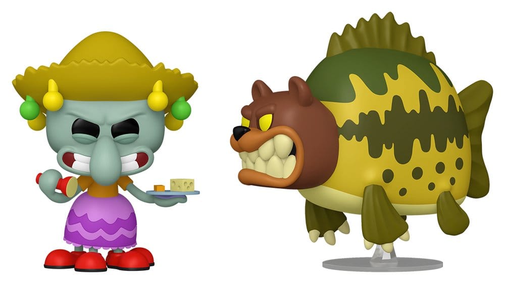 SpongeBob Schwammkopf POP! Animation Vinyl Figur 2er-Pack Squidward & Sea Bear 9 cm