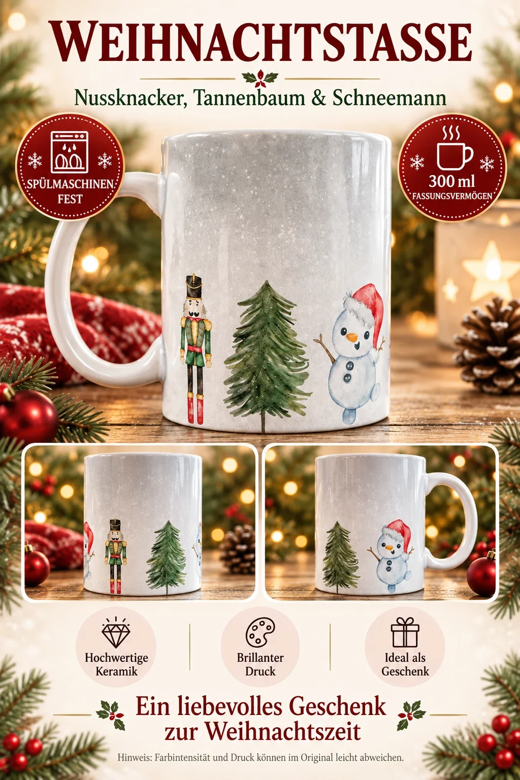 Weihnachtstasse Nussknacker