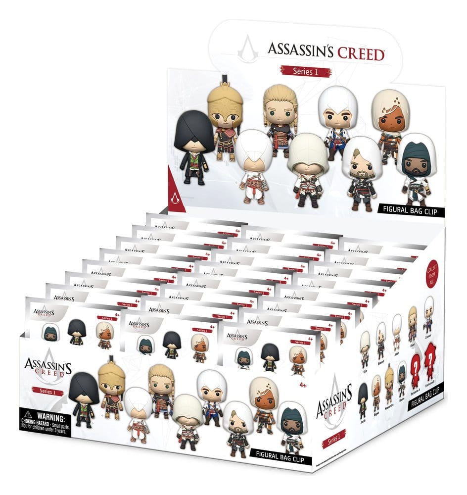 Assassin's Creed 3D PVC-Taschenanhänger Serie 1 Display (24)