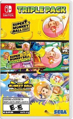 Super Monkey Ball Nintendo Switch UK-Version Triple Pack Super Monkey Ball Banana Blitz HD + Super Monkey Ball Banana Mania + Super Monkey Ball Banana Rumble