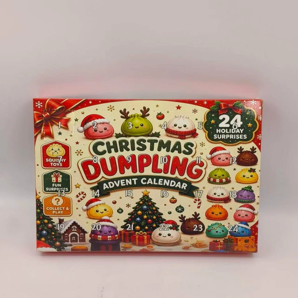 Weihnachts-Adventskalender — 24 mysteriöse Dumpling-Squishys