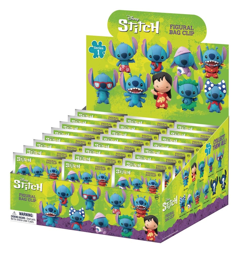Lilo & Stitch 3D PVC-Taschenanhänger Serie 1 Display (24)
