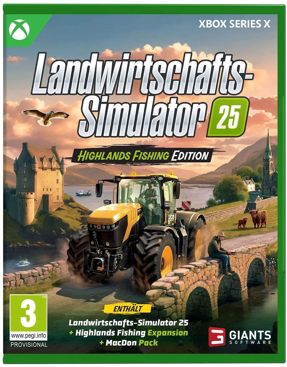 Landwirtschaft-Sim. 25 Highlands Fish. Xbox Series X Österreich-Version