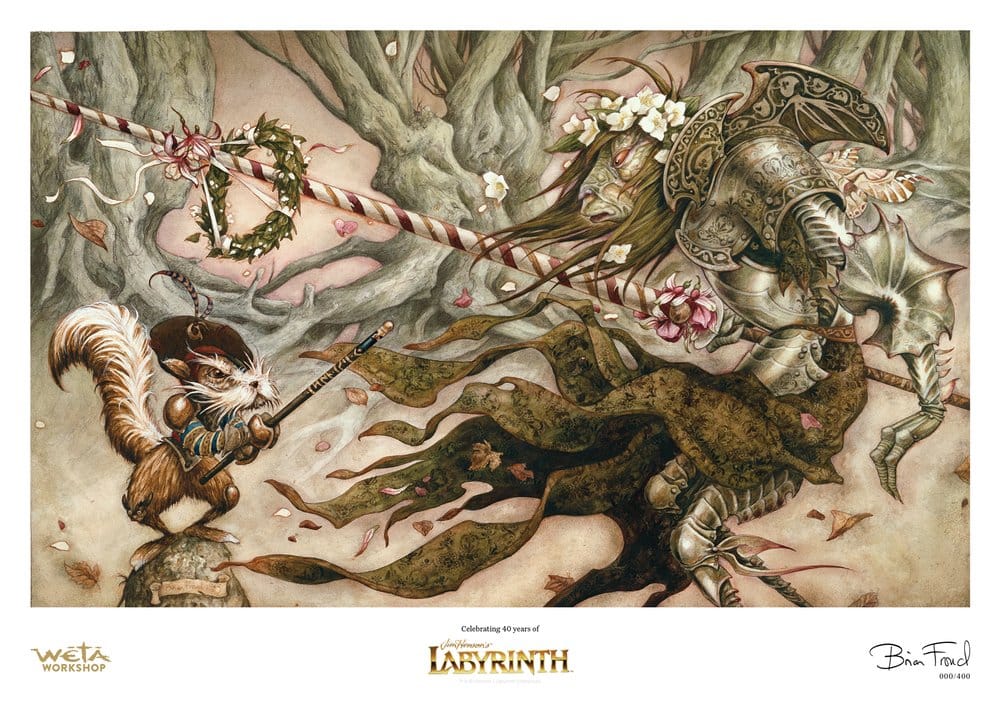 Die Reise ins Labyrinth Kunstdruck The Knight Who Never Yields Limitierte Auflage 30 x 42 cm