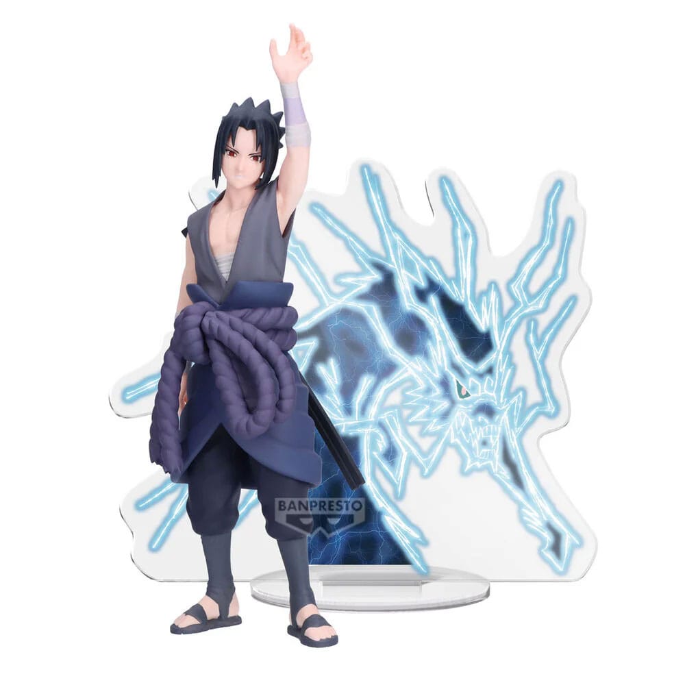 Naruto Shippuden Panel Spectacle PVC Statue Lightning Sasuke Uchiha 13 cm