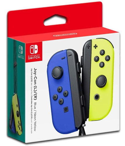 Switch Controller Joy-Con 2er blau/gelb V2 (Wechselbare Batterie)
