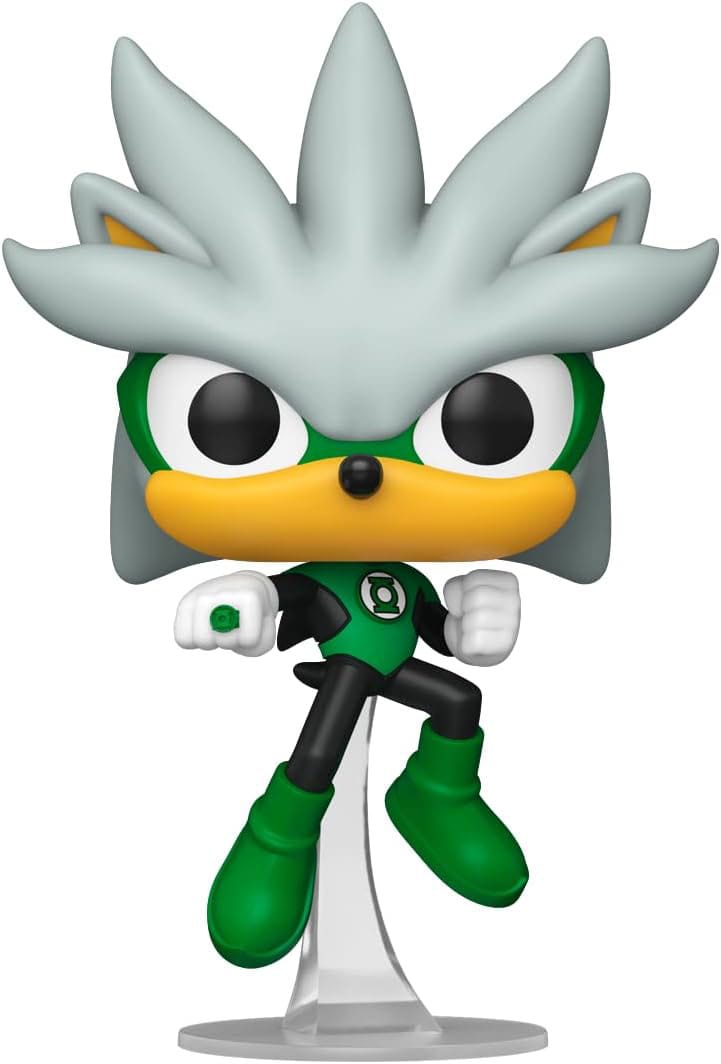 DC's Justice League and Sonic the Hedgehog POP! Movies Vinyl Figuren Silver/GL 9 cm