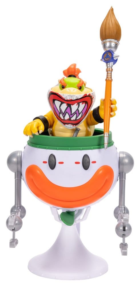 Der Super Mario Galaxy Film Actionfigur Bowser Jr. with Clown Car 13 cm