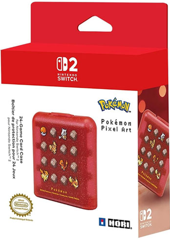 Nintendo Switch 2 Card Case (24) Pokemon Pixel Rot HORI