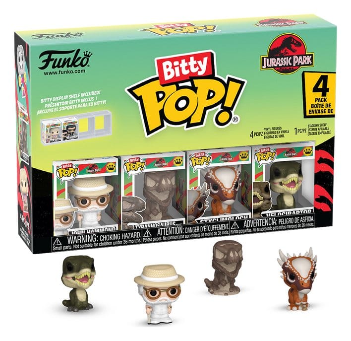 Jurassic Park Bitty POP! Vinyl Figuren 4er-Pack Series 2 2,5 cm