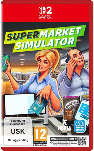 Supermarket Simulator Nintendo Switch 2 Softwareschlüssel-Karte