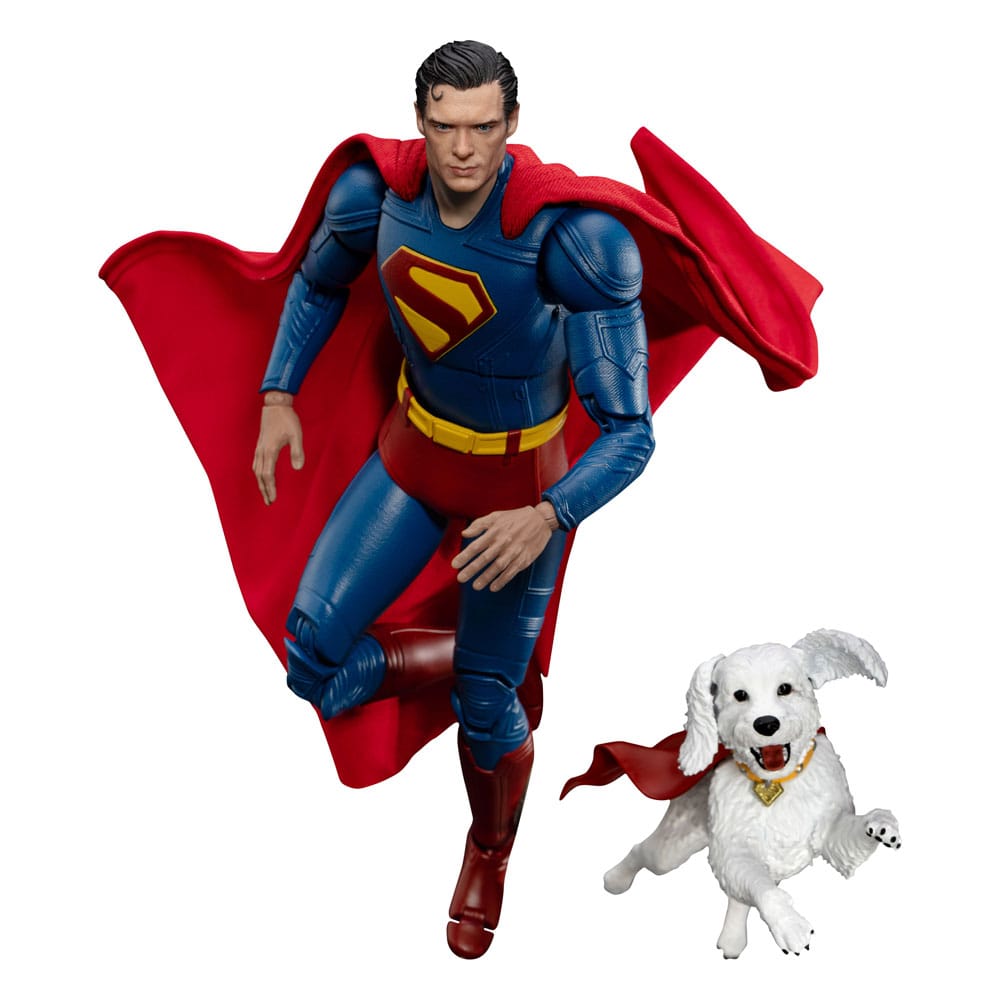 Superman (2025) Actionfigur Superman & Krypto 21 cm