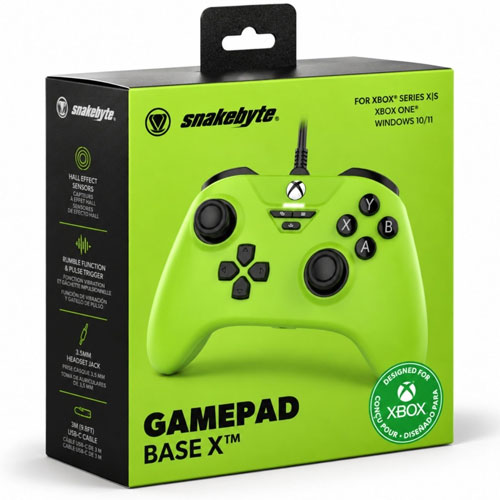XB Controller GamePad Base X green Snakebyte
